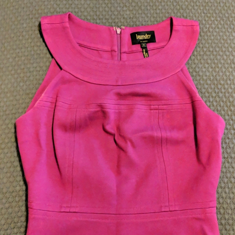 Fuchsia purple midi dress